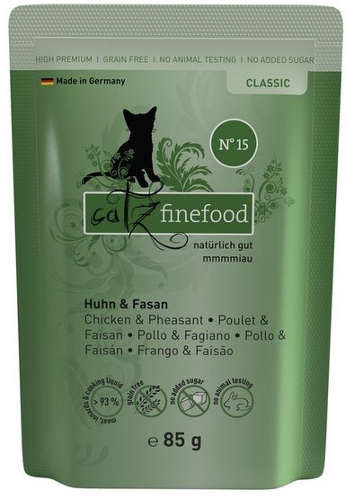 Catz Finefood N.15 Kurczak i Bażant saszetka 85g