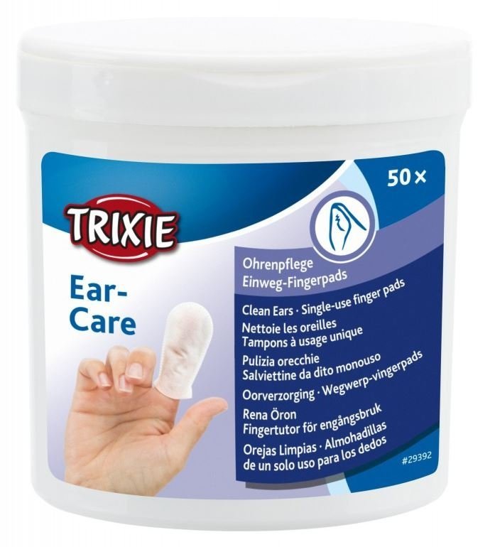 TRIXIE Ear Care Czyste uszy nakładki na palce 50szt TX-29392