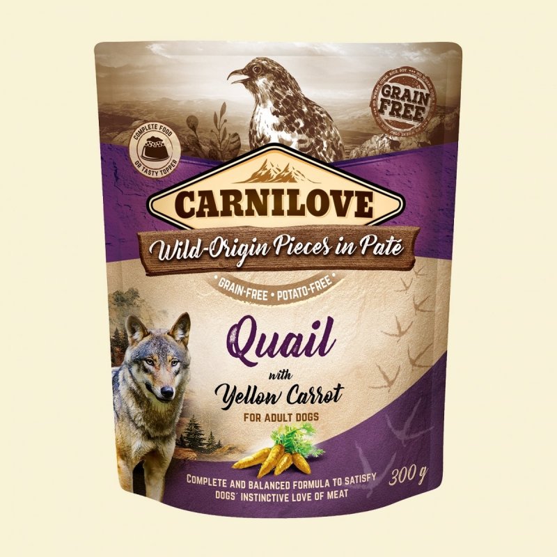 Carnilove Adult Dog Quail Yellow Carrot saszetka 300g