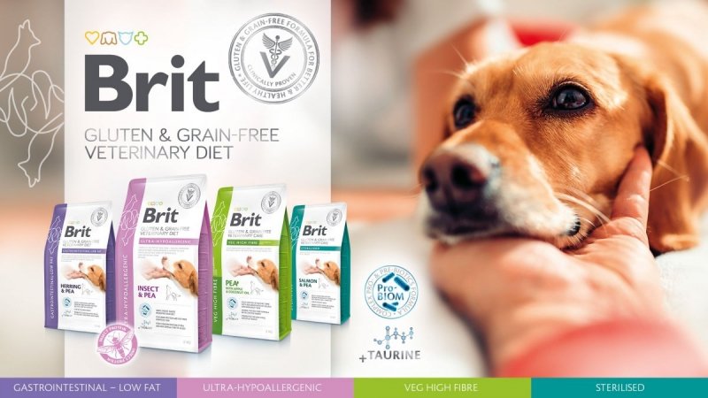 Brit Veterinary Diet Dog Gluten &amp; Grain-free Gastrointestinal Low Fat 2kg