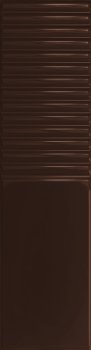 Tubądzin Groove Brown 2 Gloss STR Płytka ścienna 29,8x7,8