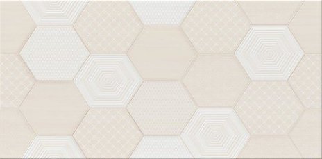 Tulisa Cream Inserto Geo 29,7x60