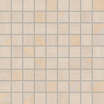 Domino Woodbrille Beige Mozaika 30x30