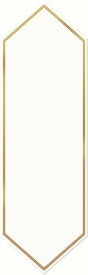 Cersanit Big Arrow Gold Dekor Glossy 12,8x39,8