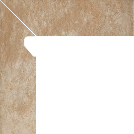 Paradyż Ilario Beige Cokół 2 El. Lewy 8,1x30