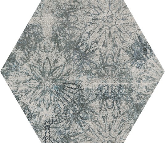Paradyż Sweet Grey Heksagon Struktura Połysk 19,8x17,1