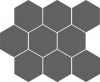 CERRAD cambia grafit lappato mozaika heksagon 33,4x27,53x8 g1 szt