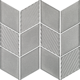 PARADYZ PAR uniwersalna mozaika szklana silver romb 20,5x23,8 g1 205x238 g1 szt