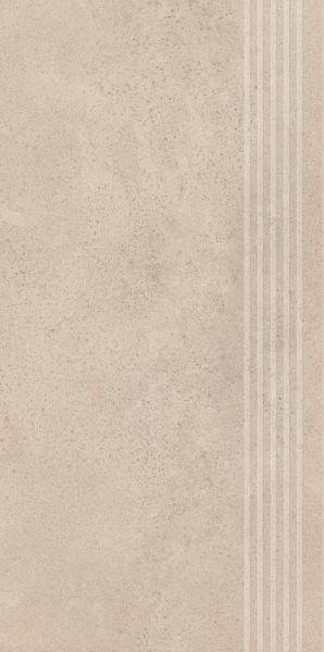 PARADYZ PAR silkdust light beige stopnica prosta nacinana półpoler 29,8x59,8 g1 298x598 g1 szt