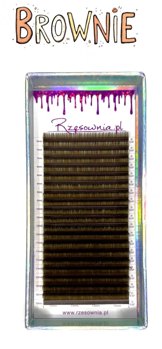Rzęsy Lash Queen BROWN 0,07 by Katarzyna Borkowska (4 odcienie!)