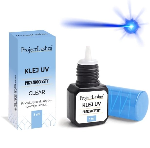 ProjectLashes Black UV – czarny klej do przedłużania rzęs metodą UV