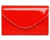 Czerwona torebka wizytowa kopertówka Solome S2 lakier przód