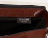 Skórzana torba na ramię Solome Lago 04 karmel detal