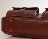 Skórzana męska torba na ramię Solome Jukon karmel vintage detal