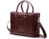 Torba męska na laptopa skórzana Solier SL02 Aberdeen maroon skos