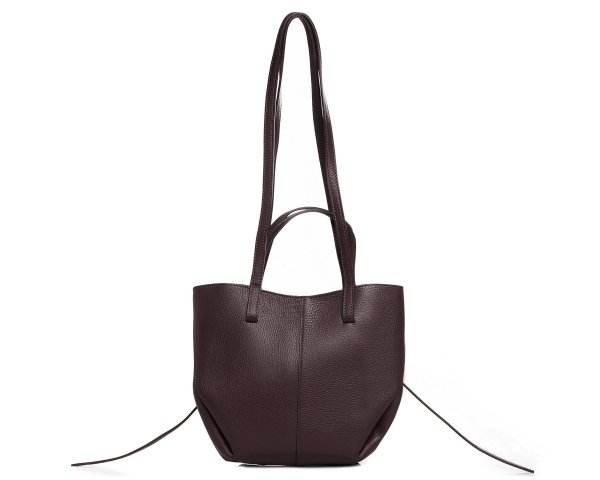 Włoska skórzana torba damska Shopperka Solome Monroe brązowa przód