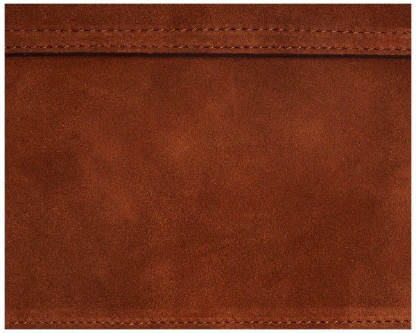 Skórzana listonoszka torebka damska Solome Ulla koniak zamszowa na ramię detal 