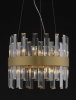 Kryształowa Lampa Wisząca Żyrandol Glamour w Kolorze Złotym LUCES ESCLUSIVAS CHOLULA LE42907