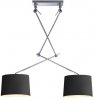 LAMPA SUFITOWA AZZARDO ADAM 2 S BLACK PENDANT AZ1842+AZ2586+AZ2586