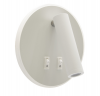 Kinkiet hotelowy do sypialni do czytania biały z dekoracyjnym podświetleniem OTELLO LED C 6W+3W WHITE  03722