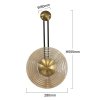 Designerski nowoczesny kinkiet w stylu art deco szklany bursztynowy klosz BELL LED CCT LP-1702/1W AM Light Prestige