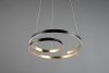 Czarno Złota Nowoczesna Dekoracyjna Lampa Wisząca LED MARNIE 344110180 TRIO