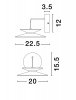 Kinkiet ścienny GUANAY LE44745 Luces Exlusivas