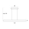 Czarno Złota Lampa Wisząca LED Nowoczesna JO-JO P0594 MAXLIGHT