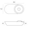 Lampa sufitowa plafon LED minimalistyczna nowoczesna podłużna regulowana biała aluminiowa Vector C0267 MAXLIGHT 