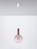 Szklana Lampa Wisząca Minimalistyczna Brązowy Szklany Klosz JAVIER LE44485 Luces Exlusivas