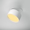 Lampa sufitowa lampa wbudowana tuba regulowana LED aluminium biała ONDA MAYTONI DL024-12W-DTW-W