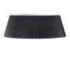 Nowoczesny czarny plafon sufitowy FRILL LED karbowany klosz ST-DL6487-C-BK Step Into Design
