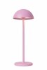 Zewnętrzna Lampa Stołowa Ładowana Przez USB LUCIDE JOY 15500/02/66 Różowa Bezprzewodowa Lampa Zewnętrzna Na Stół