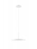 Minimalistyczna lampa wisząca LED okrągła biała uniwersalna klasyczna do salonu jadalni FOVENTO LE45443 Luces Exclusivas