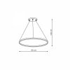 NOWOCZESNA LAMPA WISZĄCA LED LIGHT PRESTIGE RING LP-909/1P M BK CCT