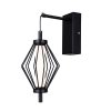 Czarny Nowoczesny kinkiet stożek led Sevil Italux WL-34403-1-BK