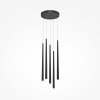 Lampa wisząca sopel LED aluminium czarna regulacja wysokości nad stół dekoracyjna Cascade MAYTONI MOD132PL-L28BK2