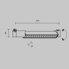 Ścieżka świetlna lampa szynowa LED prostokątna aluminium biała Points MAYTONI TR010-1-22W4K-M-W-DE