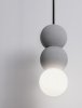 Lampa wisząca betonowo szklane kule IBAGUE LE44663 Luces Exlusivas