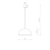 Lampa Wisząca HEMISPHERE SUPER S BLACK-GOLD 10694 Nowodvorski Lighting