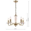 Żyrandol Świecznikowy Kryształowy LAURA ASHLEY CARSON LA3552999-Q DAR LIGHTING