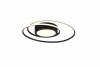 Czarny plafon ring led 56W 2700 - 6000 K Yava Trio 672310232 możliwość ściemniania  pilot w zestawie