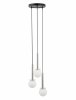 Lampa wisząca szklane białe kule srebrna Daisy 3 Sigma 40764