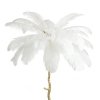 Dekoracyjna nowoczesna biała lampa stojąca podłogowa pióra 5 źródeł światła designerska boho EMU ST-DN127-F white Step Into Design