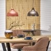 Minimalistyczna lampa wisząca w stylu rustykalnym kolor brick z elementem drewnianym CAP BRICK 6927 TK-Lighting 