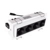 Oprawa wpustowa do skompletowania minimalistyczna prostokąt biała metalowa Modular H180.04 MAXLIGHT 