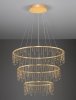 Elegancka Złota Lampa Wisząca w Kształcie Okręgów Glamour Luces Exclusivas HUARAZ LE44454