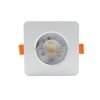Ruchome kwadratowe oczko podtynkowe Plus białe Led CCT LP-1506/1RS WH Square Light Prestige