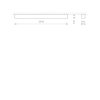 GRAFITOWY PLAFON SUFITOWY LISTWA 120x6 SOFT Nowodvorski Lighting 7524
