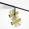 Ścieżka świetlna lampa szynowa podwójna LED nowoczesna regulowana tuba aluminium czerń-mosiądz możliwość ściemniania Elti Duo MAYTONI TR005-4-2X12W-DS-BBS